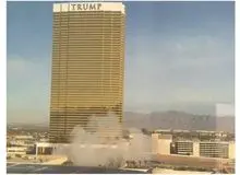 انفجار نزدیک برج ترامپ در لاس وگاس آمریکا+ فیلم