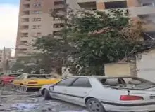 حجم تخریب انفجار حمله اسرائیل به مجتمع اساتید میدان کتاب+فیلم 