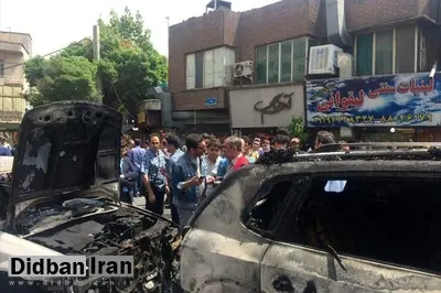 اتومبیل امین زندگانی در آتش سوخت