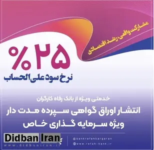 عبور بانک رفاه کارگران از ۴۱۰ هزار میلیارد ریال تامین مالی واحدهای تولیدی