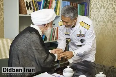 دریادار سیاری توضیحاتی درباره عملکرد ارتش به آیت الله جنتی ارائه کرد