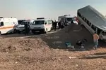سقوط مینی‌بوس دانش‌آموزان به پل در ایوانکی