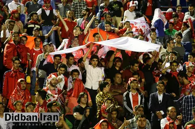 خوشحالی هواداران پرسپولیس به خاطر گل الهلال
