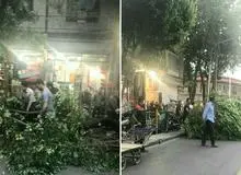 توفان تهران 5 نفر را مصدوم کرد