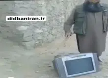 شکستن تلویزیون های مردم توسط طالبان/FILM