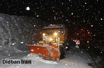 کولاک گردنه گدوک فیروزکوه را بست