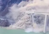 پل تازه‌افتتاح‌شده در چین بر اثر رانش زمین فروریخت