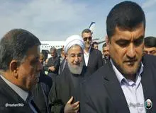 دکتر روحانی وارد استان گلستان شد