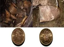 زوج خوش‌شانس اتفاقی ۱۴۰۰ سکه طلا پیدا کردند / پیاده‌روی با طعم گنج