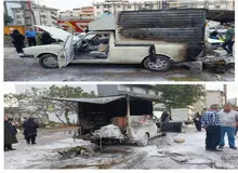 فلافل فروش رشتی، خود و رقیبش را به آتش کشید/۴ نفر روانه بیمارستان شدند