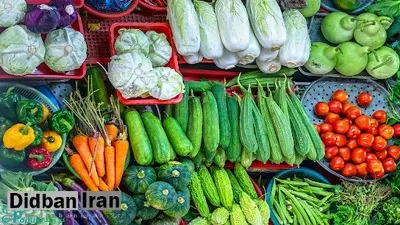 قیمت انواع سبزیجات و صیفی جات ۴۴درصد گران شد