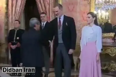 دست ندادن سفیر ایران با ملکه اسپانیا خبرساز شد+فیلم