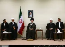 دیدار رئیس‌جمهور و اعضای هیأت دولت با رهبر انقلاب

