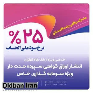 تامین مالی ۳۴۰۰۰ میلیارد ریالی واحدهای تولیدی توسط بانک رفاه کارگران در دولت چهاردهم