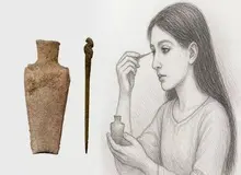 کشف یک سرمه چشم با قدمت ۳ هزار سال متعلق به عصر آهن در ایران