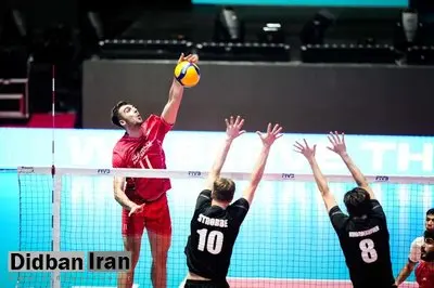 پیروزی تیم ملی والیبال ایران مقابل بلژیک