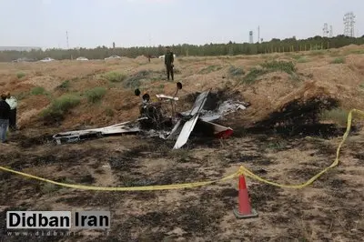 سقوط هواپیمای نظامی در کازرون