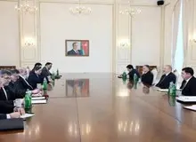 دیدار دبیر شورای عالی امنیت ملی ایران با الهام علی‌اف