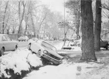 برف سنگین تهران ۱۳ آذر ۱۳۴۲ 