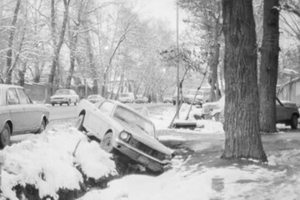 برف سنگین تهران ۱۳ آذر ۱۳۴۲ 