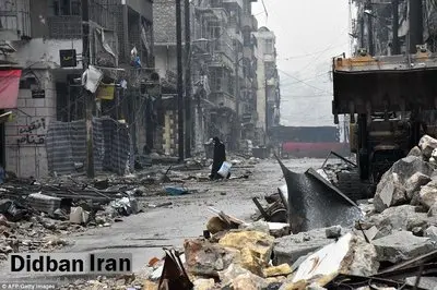 انفجار بمب کار گذاشته شده توسط تروریست‌ها در شرق حلب