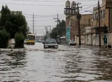 فیلمی از سیل امروز در شیراز / هم اکنون پل فضیلت 