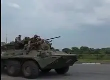 فریاد «الله اکبر» جنگجویان چچنی در مسیر روستوف در حمایت از پوتین+فیلم 