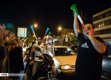 افزایش ناگهانی شدت صوت در تهران پس از برد تیم ملی فوتبال ایران 
