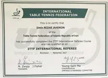 یک بانو نخستین سرداور بین المللی تنیس روی میز ایران شد