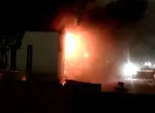 دهکده آبی پارس در گرمدره کرج آتش گرفت/FILM