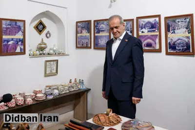 بازدید رئیسجمهور از مسجد کبود ایروان و اقامه نماز با نمازگزاران