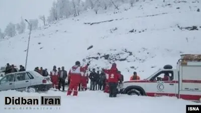 سقوط بهمن در جاده چالوس و کشته شدن کارگران آزادراه تهران-شمال/ FILM