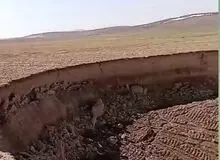 ایجاد حفره بزرگ در استان قونیه ترکیه 