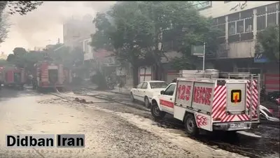 حریق انبار رنگ در اراک دو مصدوم برجای گذاشت