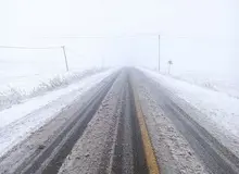 بارش برف و باران در محورهای شمالی/ تردد با زنجیر چرخ الزامی است