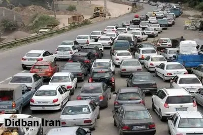 پلیس راه: ترافیک سنگین، جاده هراز را یکطرفه کرد