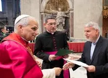 صالحی امیری با پاپ لئون چهاردهم دیدار کرد