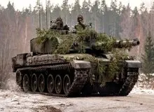 تانک انگلیسی در میدان نبرد اوکراین دیده شد/ عکس