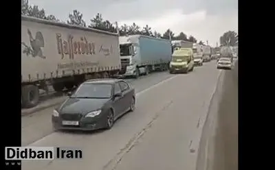 ادعای خبرگزاری های دولتی تکذیب شد /توقف کامیون های ایرانی در مرز گرجستان/ FILM