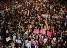 تظاهرات هزاران نفر در اعتراض به سیاست جنگ‌طلبی نتانیاهو 