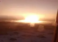 حمله اوکراین به خطوط گازی روسیه+فیلم 