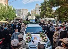 مراسم تشییع شهید دهه هشتادی با حضور سردار قاسمی برگزار شد/ تصاویر

