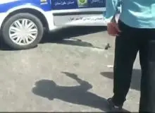 فیلم/ تصادف سنگین چندین‌ خودرو با پلیس راهور در  اهواز
