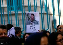 مراسم تشییع پوران شریعت رضوی در حسینیه ارشاد
