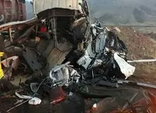 تصادف زنجیره ای در فیروزکوه/ 2 کشته و 6 مجروح

