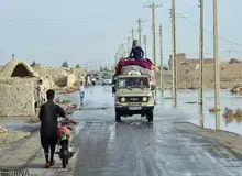 نفربرهای سپاه برای انتقال سیلزدگان در سیستان مستقر شدند
