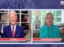 هیلاری کلینتون رسماً از بایدن در انتخابات آمریکا حمایت کرد