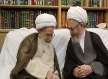 آیت‌الله سبحانی با آیت‌الله صافی گلپایگانی دیدار کرد
