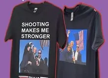 سرعت عمل کمپانی‌های چینی در تولید تی‌شرت‌هایی با طرح «ترور ناموفق ترامپ»