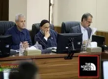 کاپشن آمریکایی میرسلیم در جلسه مجمع تشخیص مصلحت نظام+عکس 